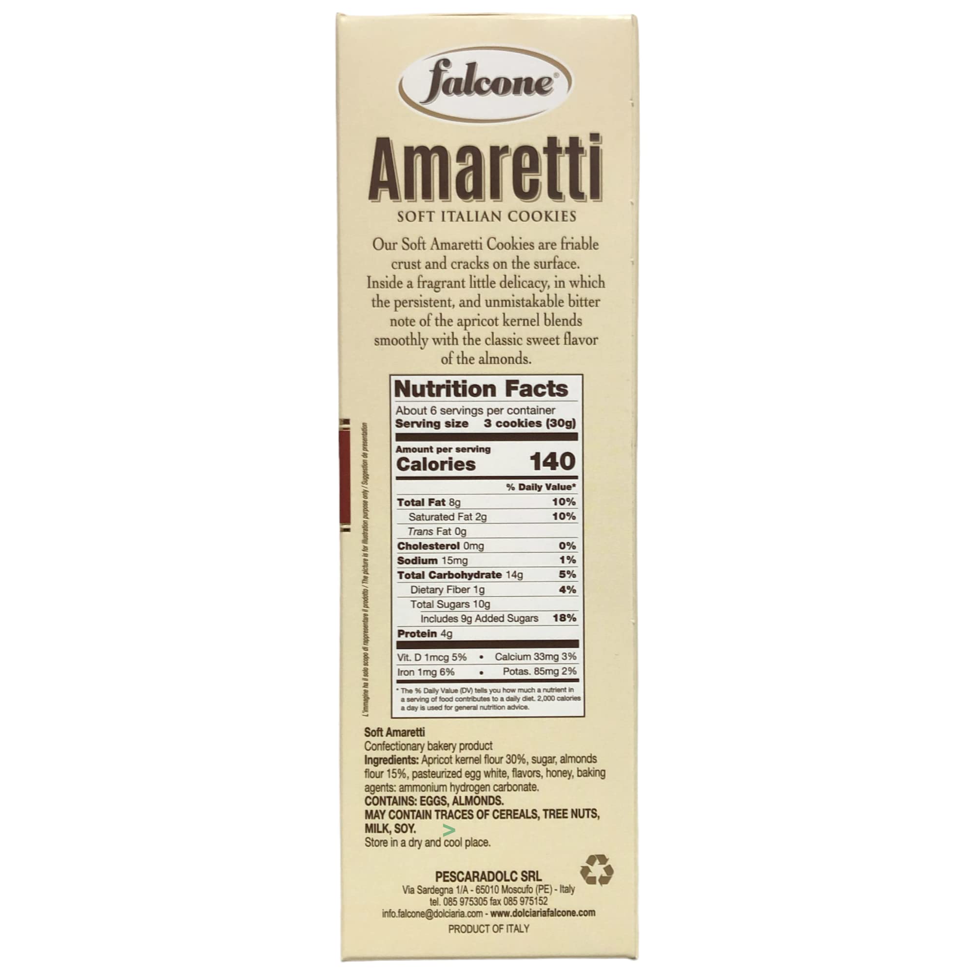 usy Bundle für Falcone Amaretti Morbidi d´Abruzzo "Weiche Amaretti" 6er Pack (6x170g Packung) + usy Block