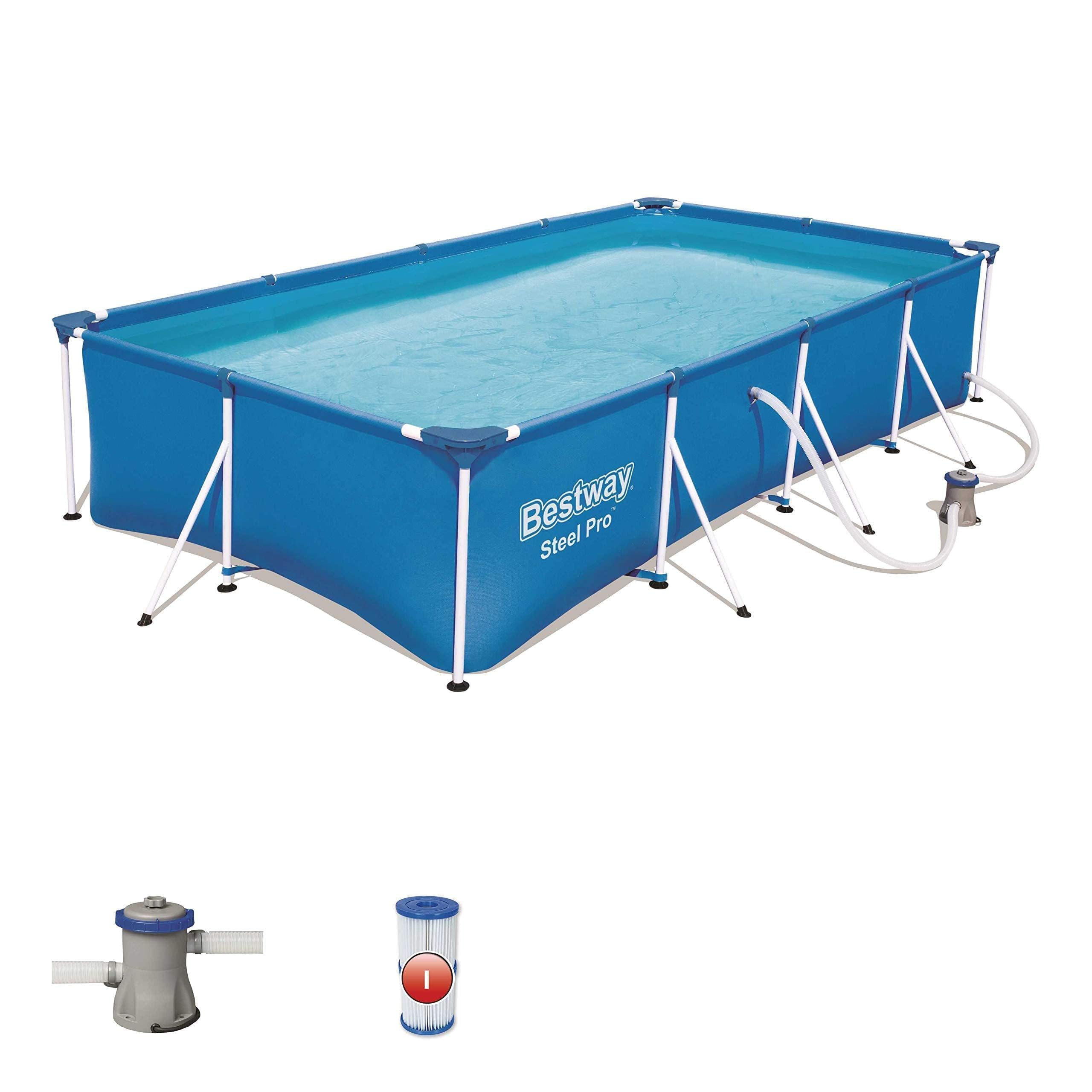 Bestway 56424 Piscina Fuori Terra Steel PRO da 400 x 211 x 81 cm