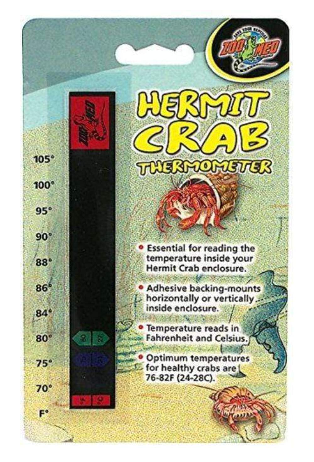 Zoo Med Laboratories SZMHC10 Hermit Crab Thermometer