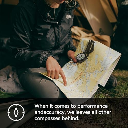 Miniatura 7 de Brújula de supervivencia de senderismo, brújula de supervivencia en el desierto para niños, juego de engranajes magnéticos, mapa de navegación