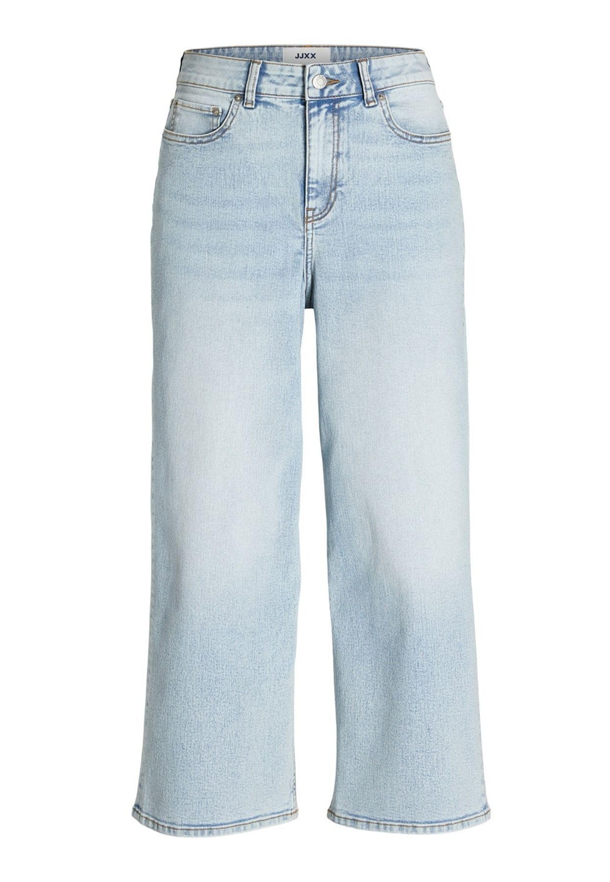 JJXX Women's Jxmilla Wide Hw Culotte Jeans DNM, Blue, 29W x 32L