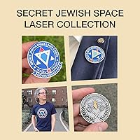 Vista 5 de Dissent Pins - Desafío del Cuerpo Láser Espacial Judío Secreto - Colección Mazel Tough