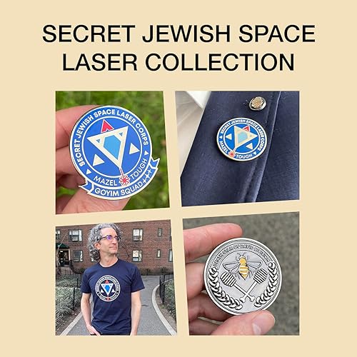 Miniatura 5 de Dissent Pins - Desafío del Cuerpo Láser Espacial Judío Secreto - Colección Mazel Tough