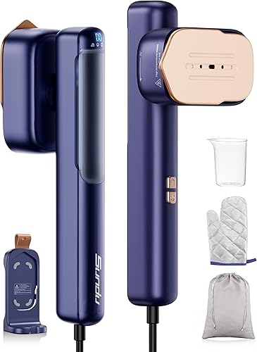 Vaporizador de viaje para ropa, mini planchas de ropa portátiles, 120-240 V Voltaje adaptativo Vaporizador de ropa, vaporizador de ropa,