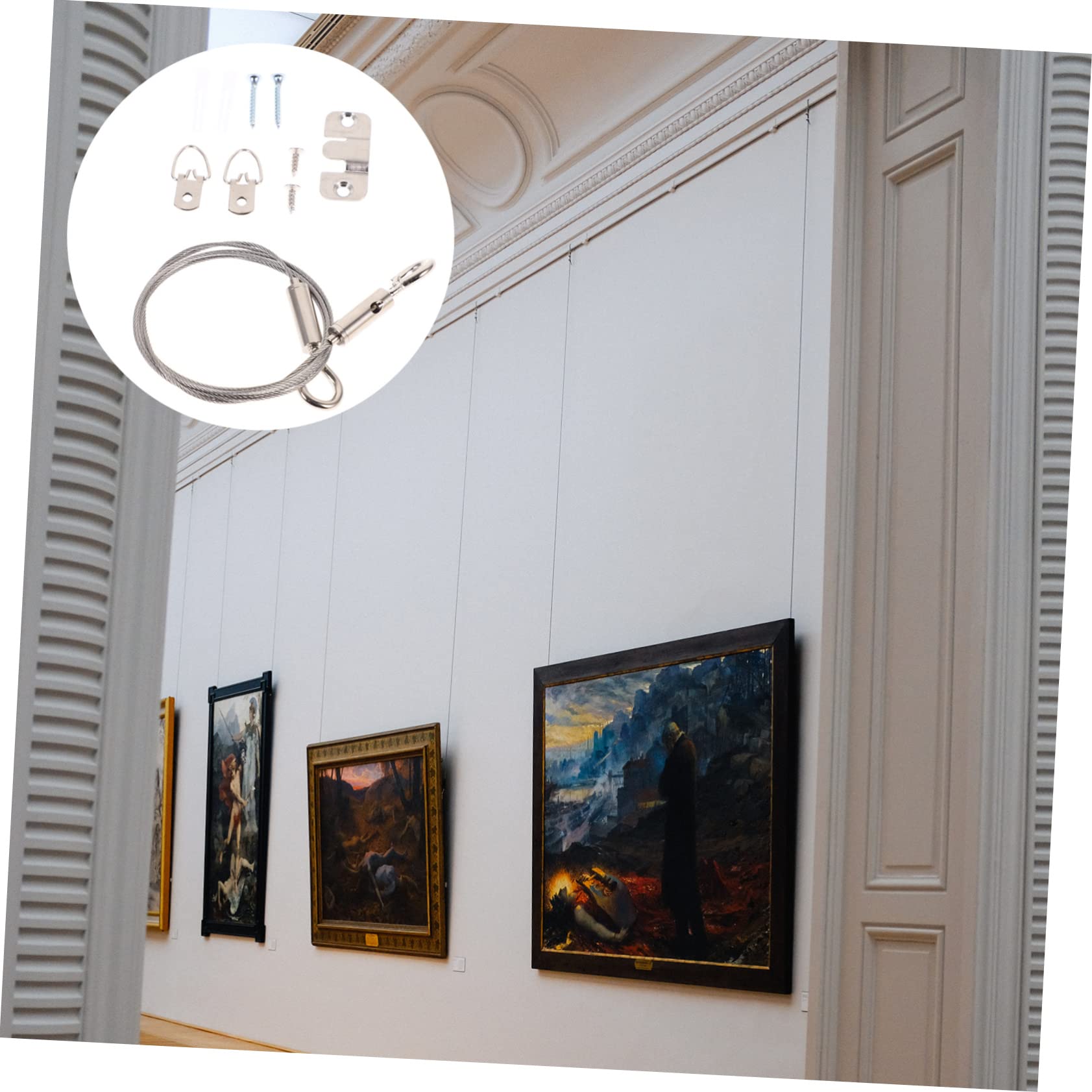 Hemobllo 4sets Kit Di Filo Per Appendere Immagini Inossidabile Per Foto e Decorazioni Resistente e Facile Da Installare Per Progetti Artistici e Decorazioni Murali
