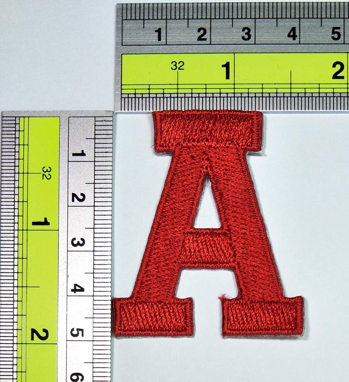 PARITA Alphabet Letters A to Z Patch 2 INCH. Red Letter A Patch