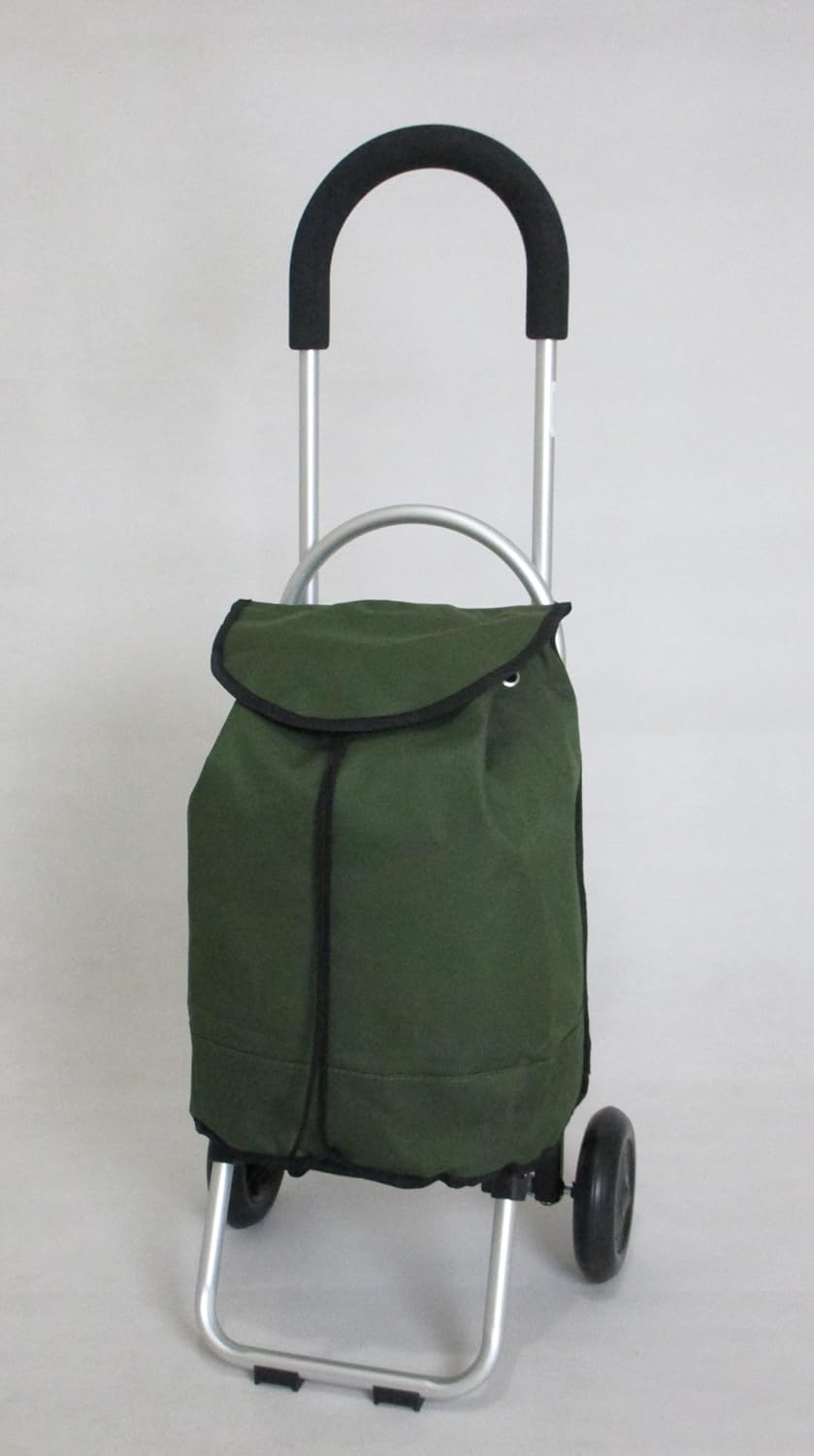 Amazon｜ショッピングカート アルミ製 グリーン hd2005 g｜ ショッピングキャリー 通販