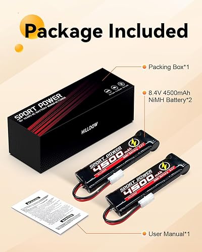 Miniatura 6 de Hilldow Batería Lipo de 7.4V 2S 80C 5200mAh Lipos Soft Case con conector XT60 para coches RC camiones RC Vehículos (2 paquetes)