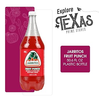 Jarritos 5-Pack of Fruit Punch Mexican Soft Drink Plastic Bottle 50.7 fl oz (1.5 lt) Made with 100% Natural Sugar