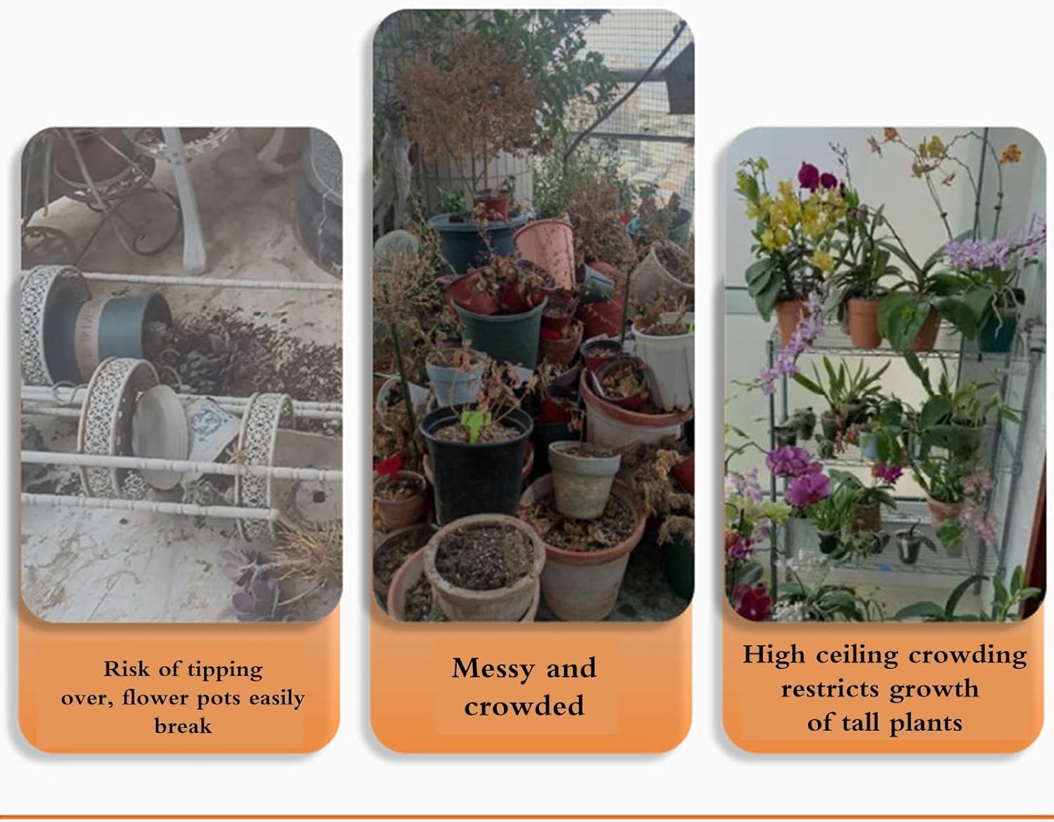 plant-racks Wooden Bench Plant Stand – Single Tier Flower Pot Holder, Movable Step Shelf With Wheels For Balcony Garden, Indoor/Outdoor Rolling Plant Rack(120*25*25cm)