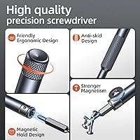 Vista 2 de Jorest Juego de destornilladores de precisión 52 en 1, mini kit de herramientas de reparación con Torx para Macbook, computadora, laptop, iPhone