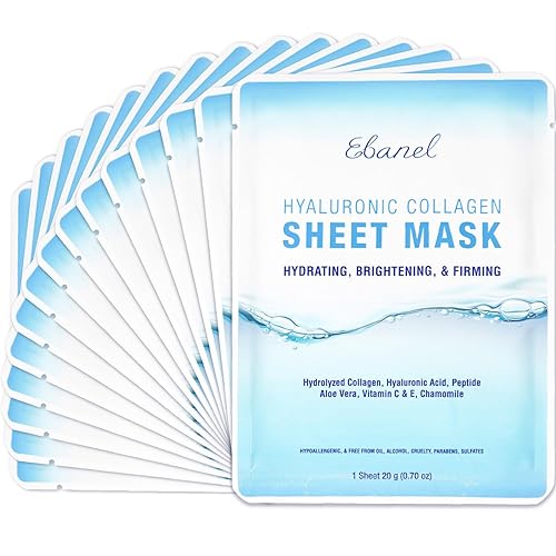 Ebanel - Máscara facial de colágeno iluminadora e hidratante instantánea