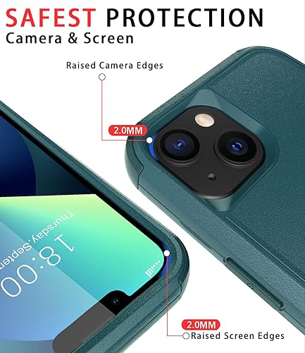 Miniatura 3 de Diverbox - Funda para iPhone 13 a prueba de golpes y a prueba de gotas y de polvo, resistente funda de protección para el iPhone 13 de Apple, color