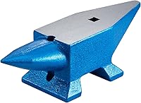 VEVOR 22 lbs Single Horn Steel Anvil for Blacksmithing, Forging, Jewelry Making - Durable with Round Horn, Holes & Polished Surface