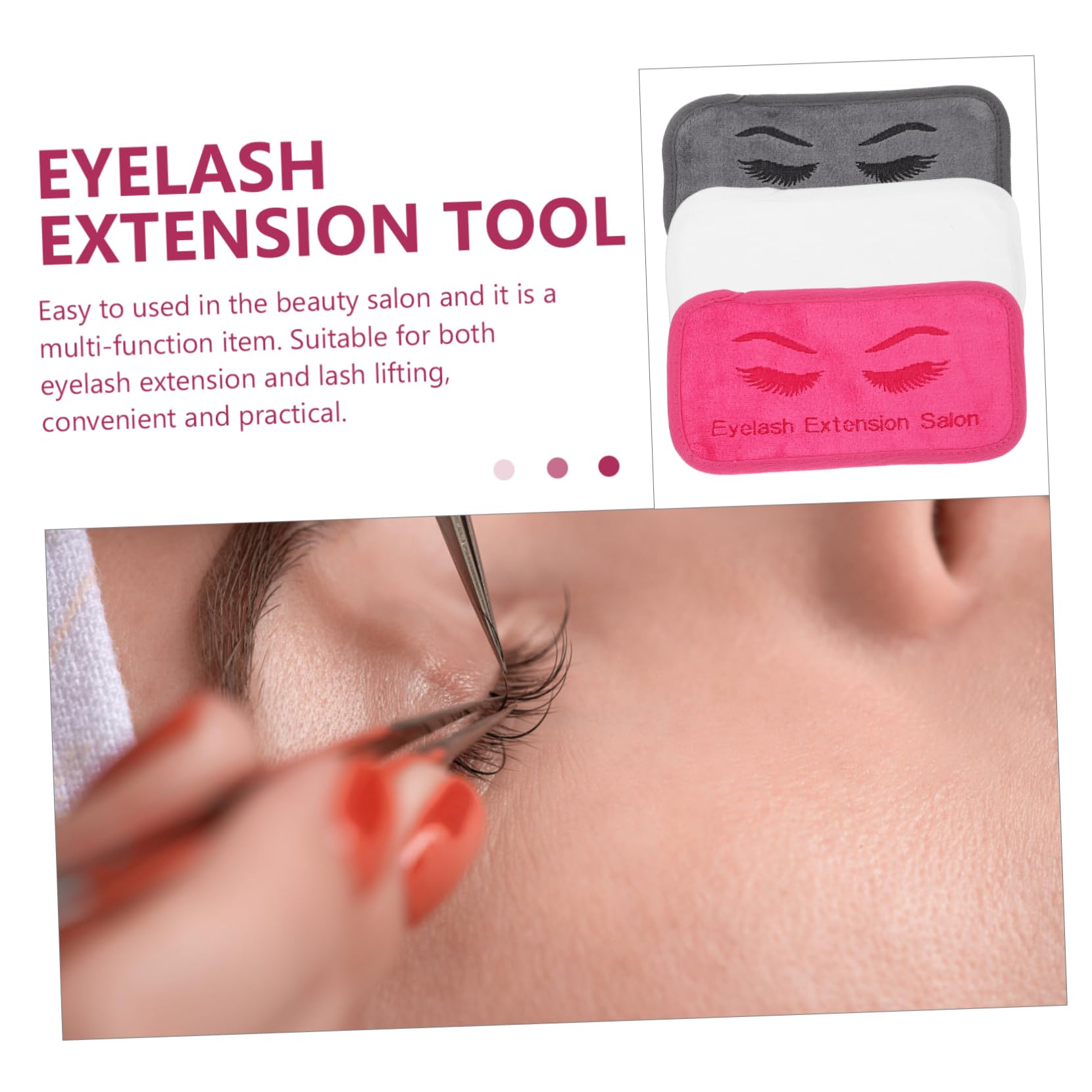 FOMIYES 3pcs Eyelash Extension Forehead Pads Forehead Support Soft Material for Spoolies