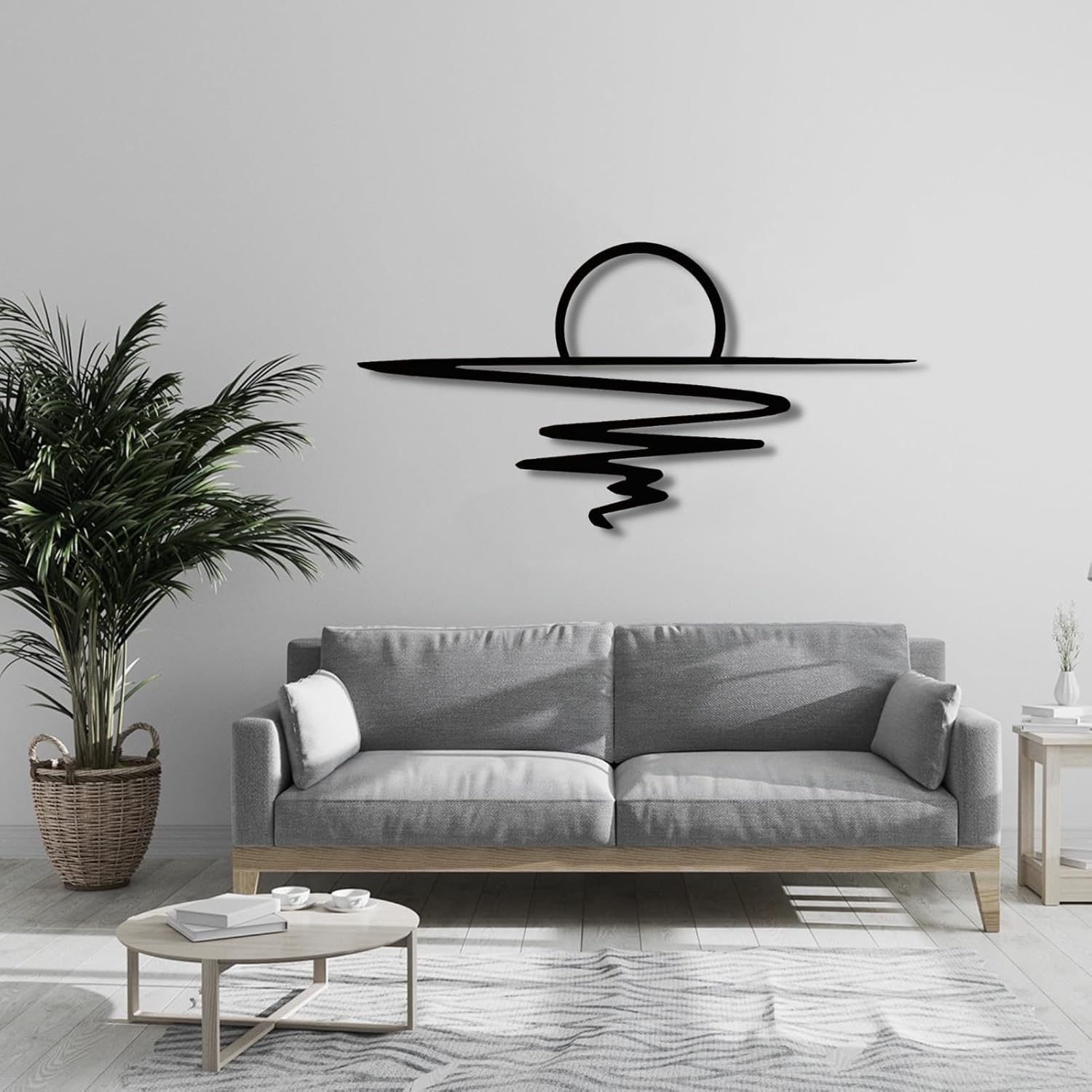 Sunrise Metal Wall Art, Sun Design Wall Art, Sunset Wall