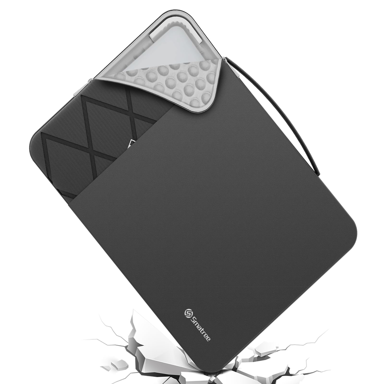 Smatree 16 Inch Anti-shock Laptop Sleeve Waterproof Protective Case Customized For Lenovo ThinkPad P1 Gen 7, For ThinkPad Z16 Gen 2/1, 16 Inch Lenovo Laptop Bag, Black (E602