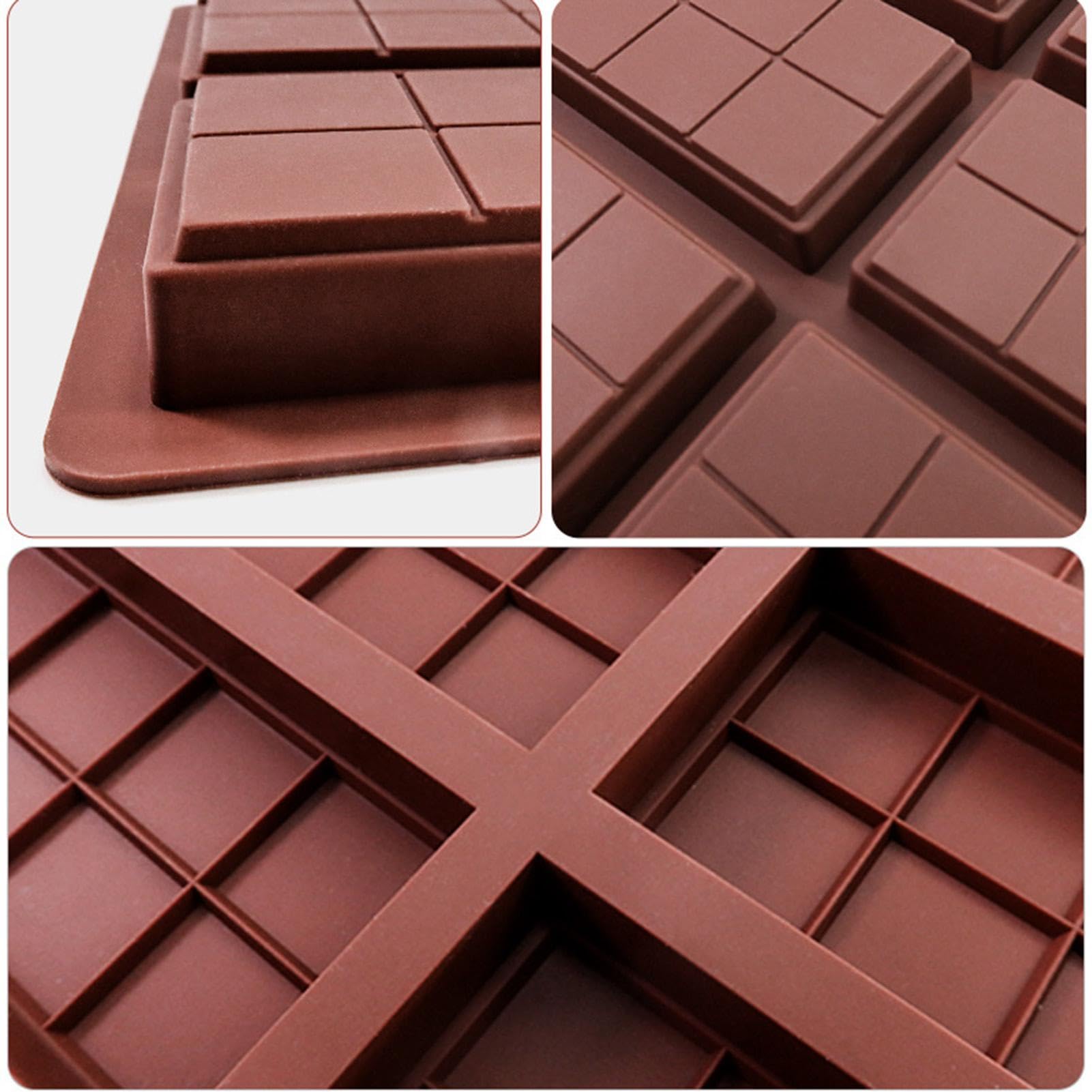 Stampo Per Tavolette Di Cioccolato In Silicone - 25x13.5x2cm, Per Barrette Oversize, Da Forno - Foto 12