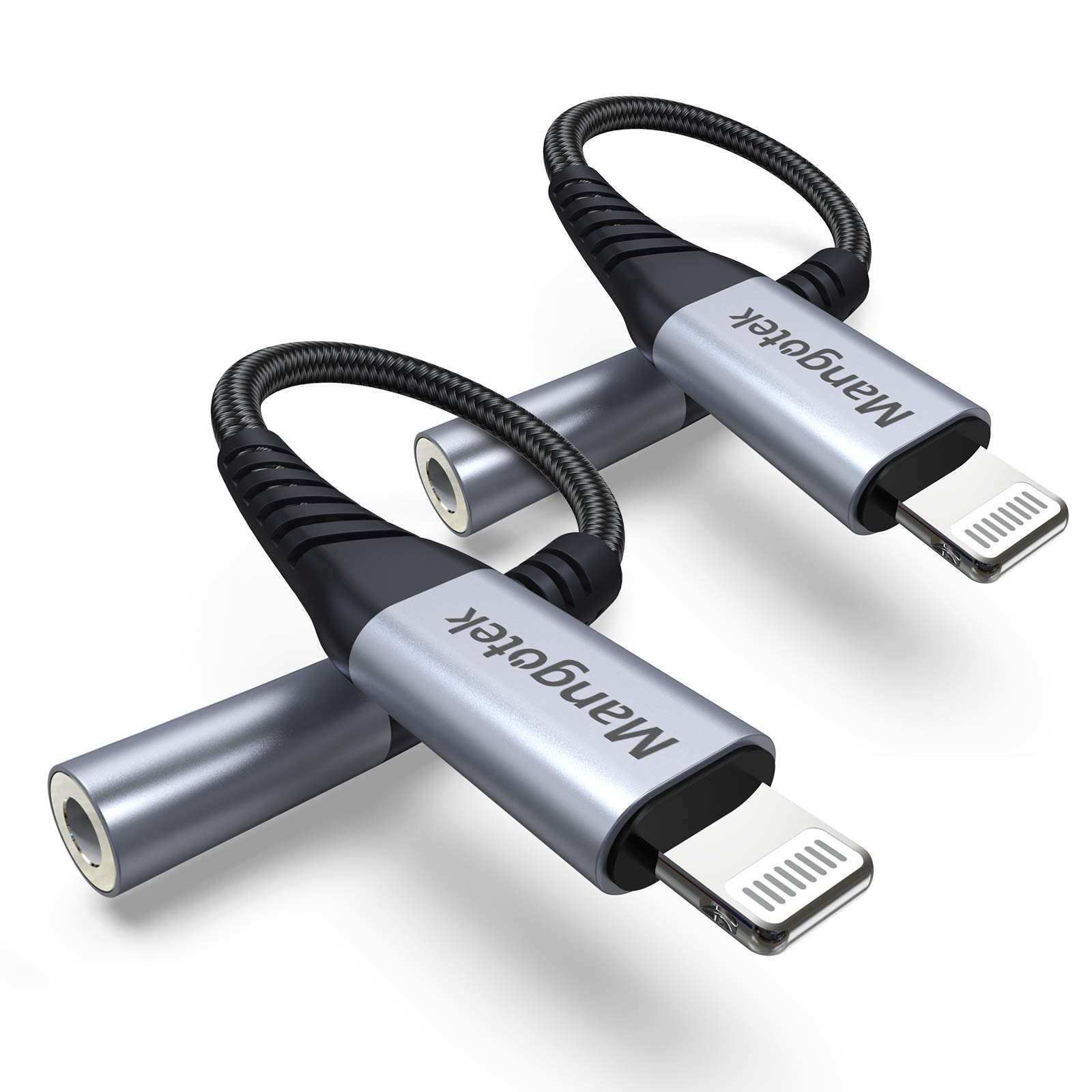 Mangotek iPhone Headphone Adapter, Lightning to 3.5 mm Headphone Jack Adapter iPhone Dongle Converter Aux Adaptor Compatible with iPhone 14 13 12 11 Pro Max 7 8 Plus SE X XR XS