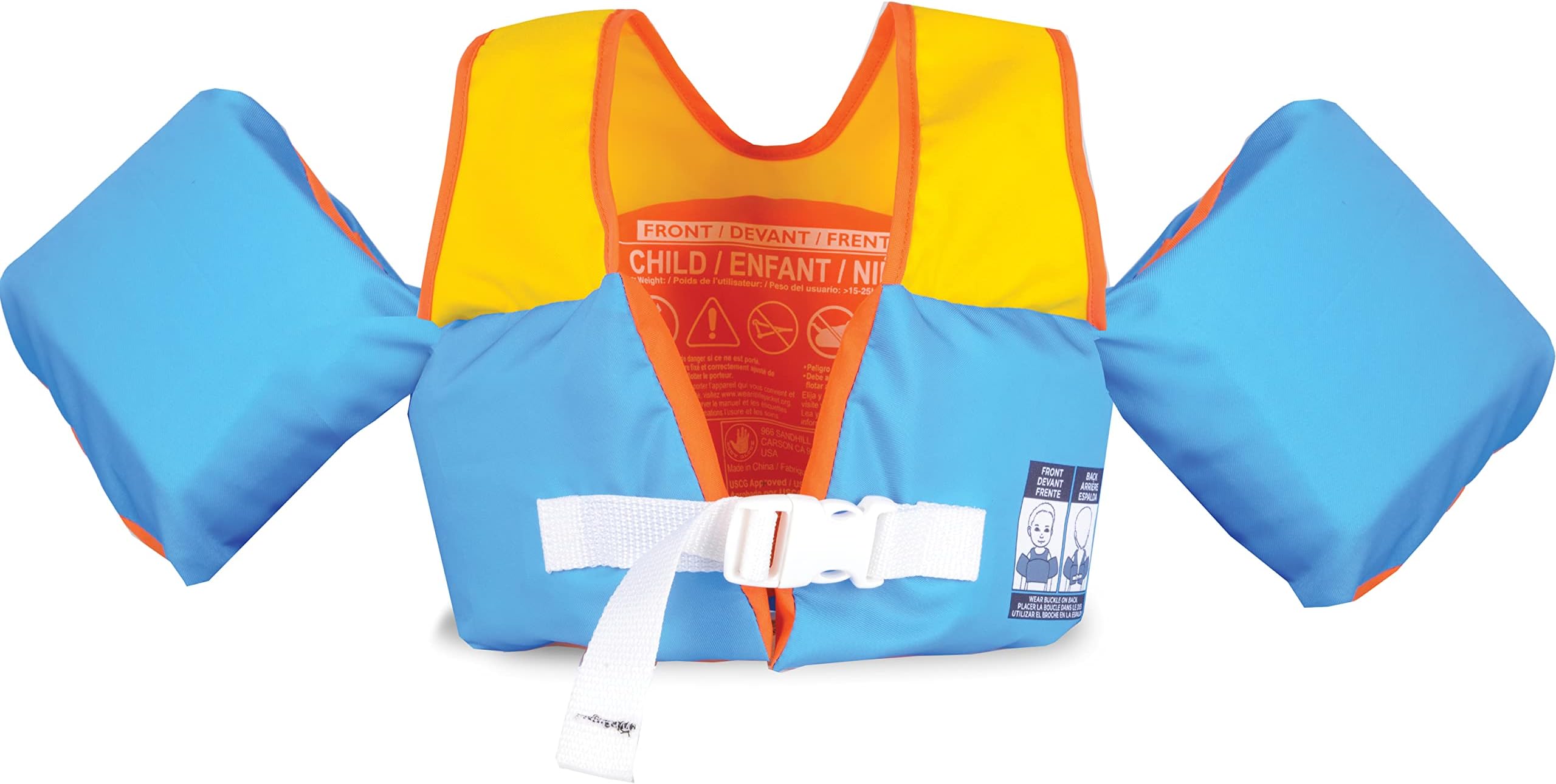 Body Glove Paddle Pals Learn to Swim Coast Guard Approved Kids Life Jacket PFD