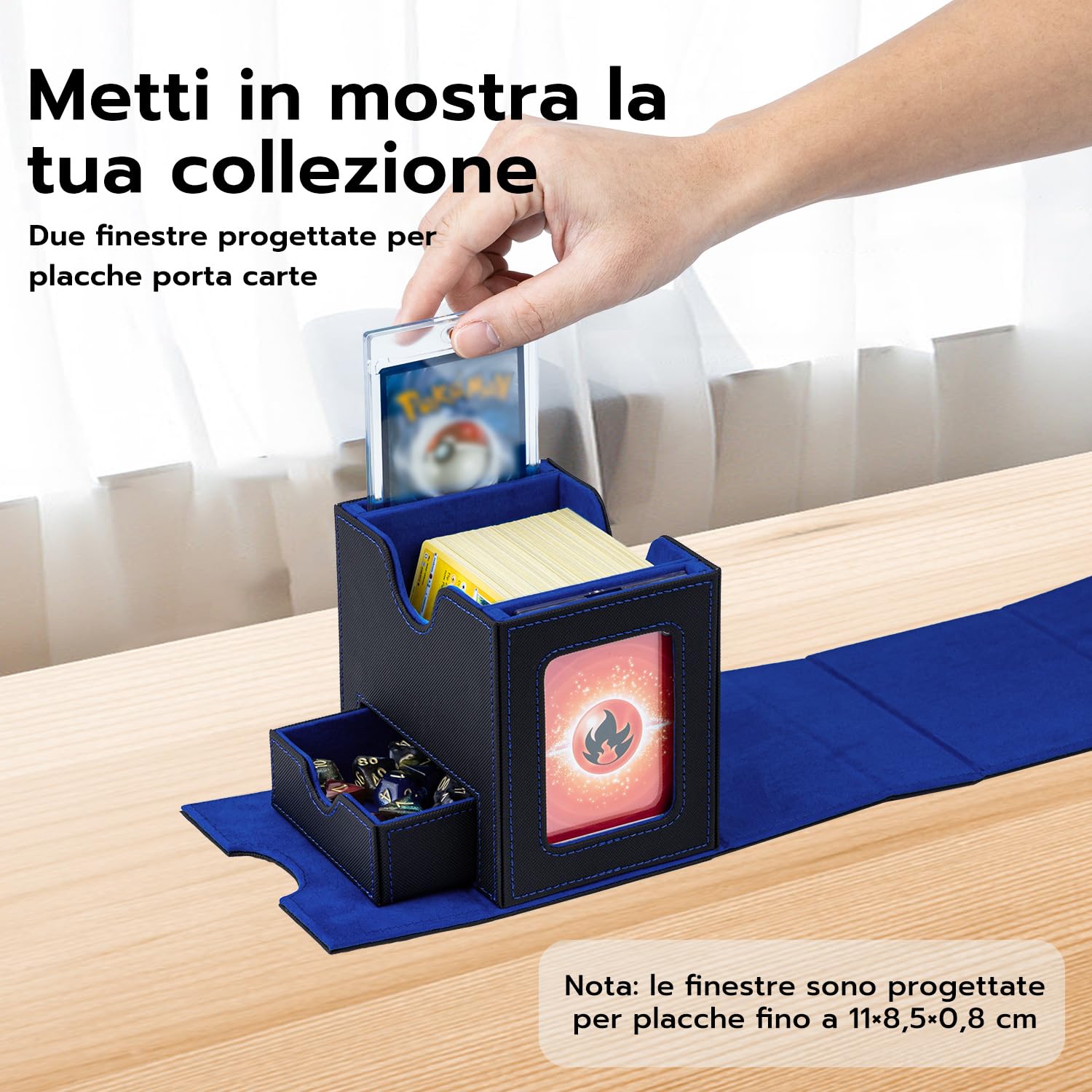 Scatola porta carte per MTG Commander, espositore