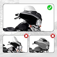 Vista 2 de TCMT Cubierta de altavoces de carenado interior y exterior Batwing ABS compatible con Harley Touring 2014-2025 Electra Glide Street Glide Special