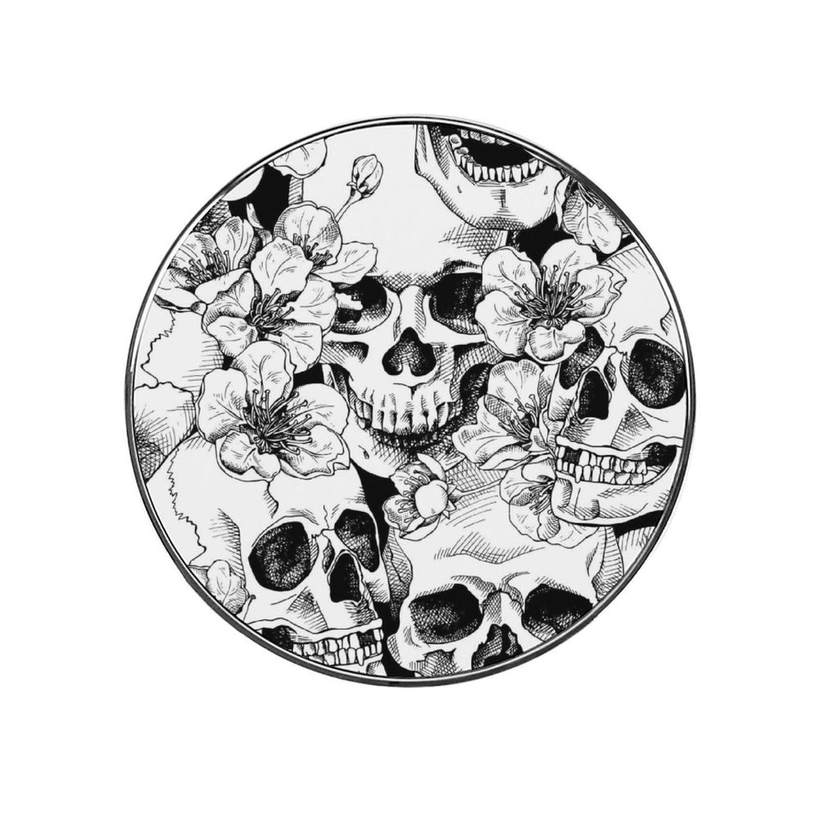 Black Skull Magnets For Fridge Kitchen Decoration For Refrigerators Whiteboards