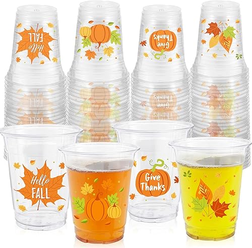 Miniatura 26 de ABURRORI 50 piezas de vasos de plástico groovy de 12 oz, decoraciones de fiesta boho con flores de margarita desechables, vasos de plástico