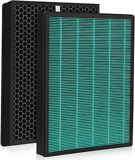 400/400S Replacement Filter for Coway AIRMEGA Max2 400/400S Air Purifier, Max 2 Green True HEPA and Active Carbon Filter Set, AP-2015-FP