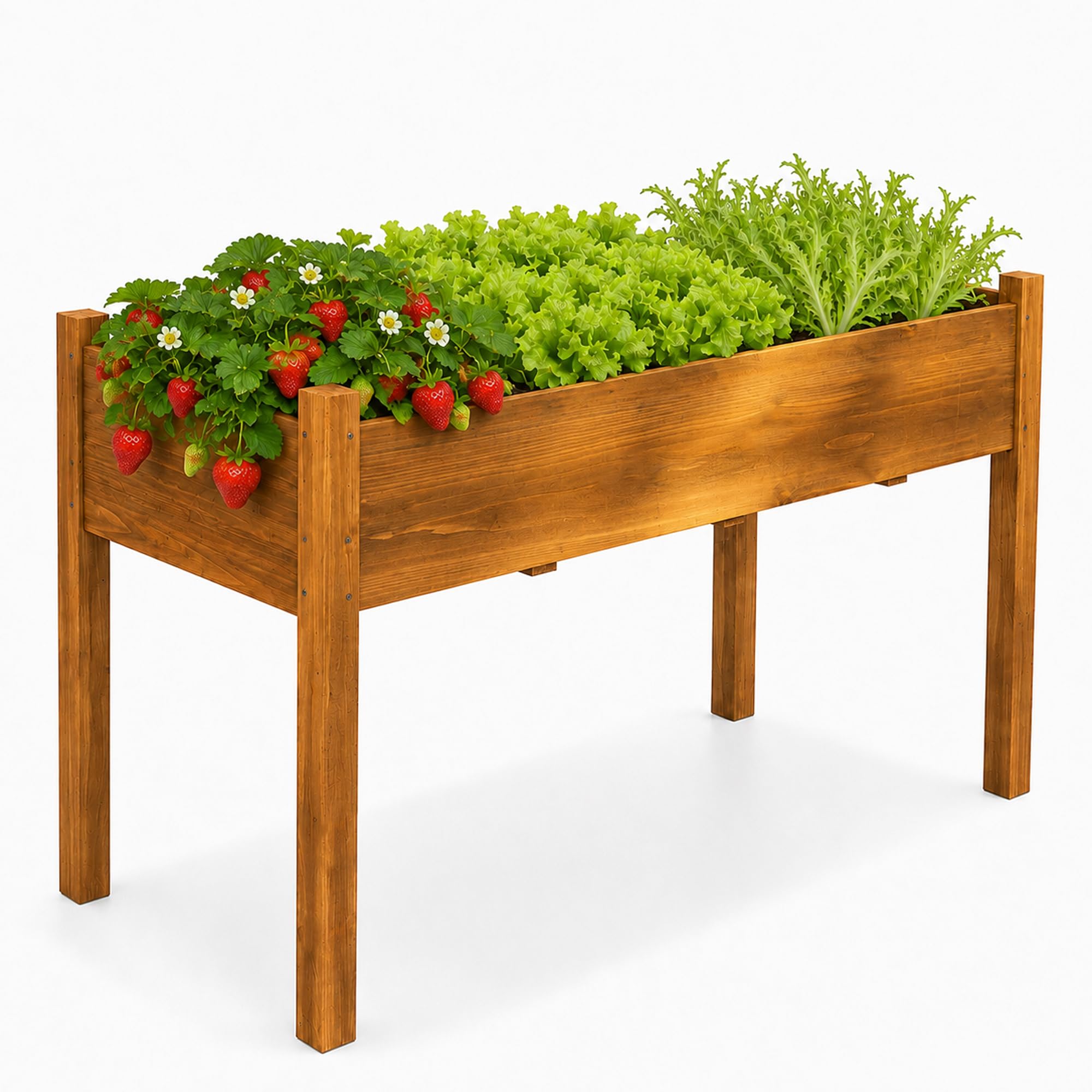 Fir Wood Raised Garden Bed - Tomato Planter -25
