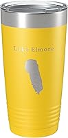 Vista 16 de Lake Elmore Map Tumbler Travel Mug Insulated Laser Engraved Coffee Cup Vermont 20 oz Black