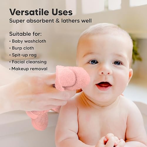 Miniatura 183 de Paquete de 6 paños para bebé, viscosa suave y absorbente de bambú, para bebés, niños, niños pequeños, toallas de baño para recién nacidos, suaves