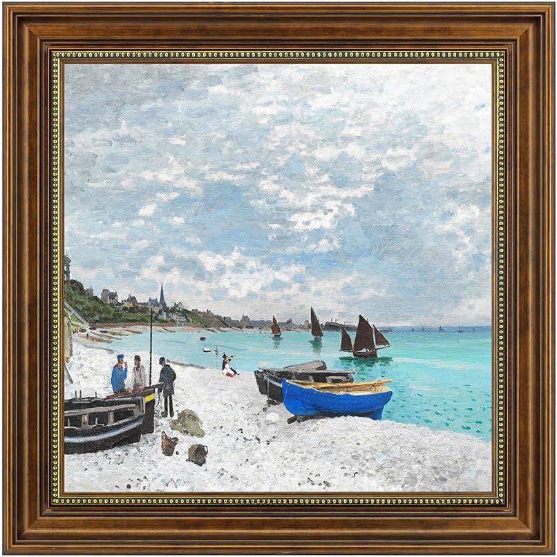 Dzhan Wall Art for Living Room Canvas Prints Oil Paintings Reproduction by Claude Monet Framed Decorative Home Decor 20x20Inch