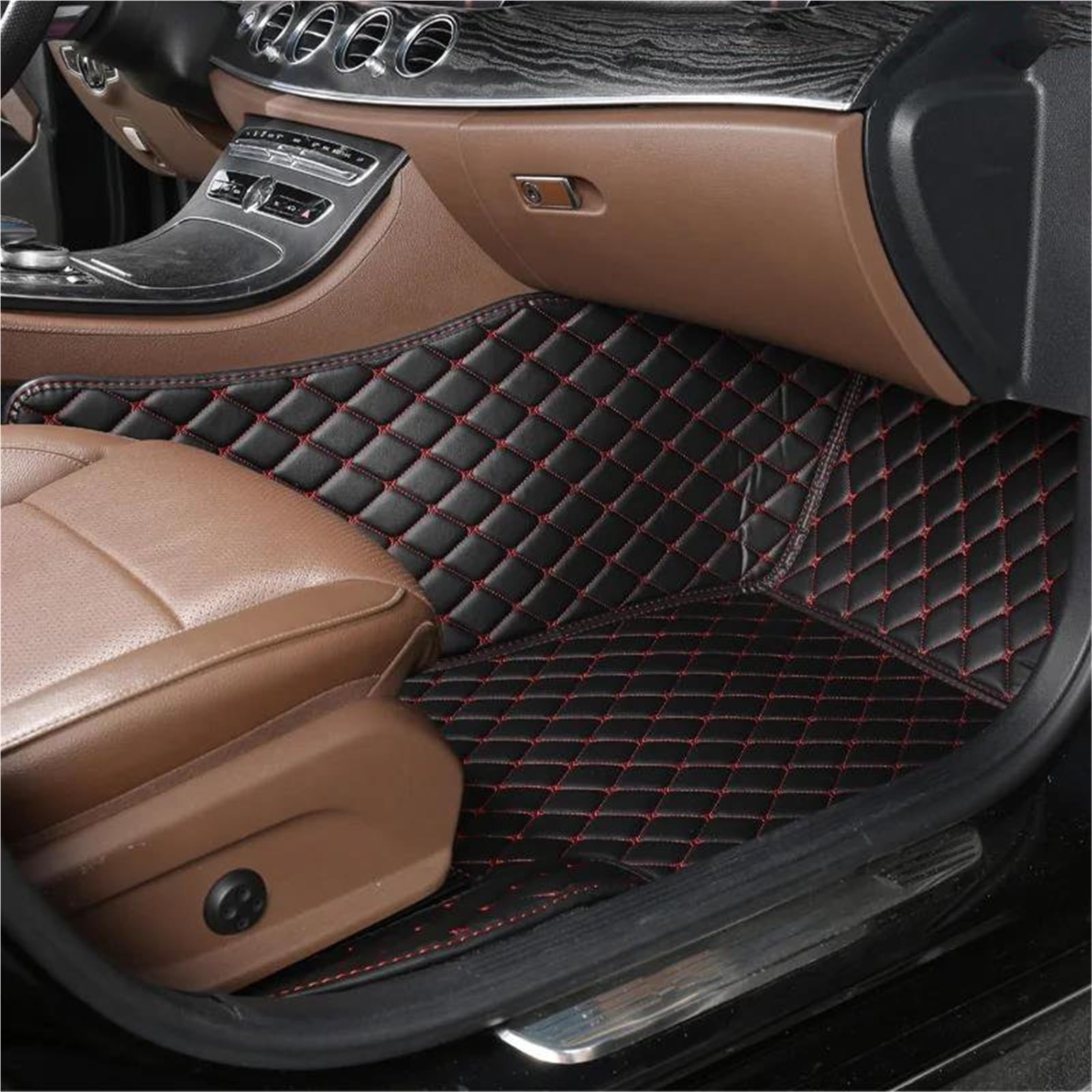 Alfombrillas de coche para Ford Focus Mk3 en cuero de lujo con diseño antideslizante