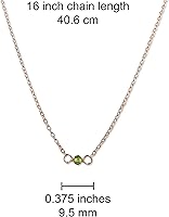 Vista 212 de Gargantilla de piedra natal – Regalo de cumpleaños, regalo para niña, mujer, amiga, hija, esposa, mamá, ella, joyas de piedras preciosas para uso