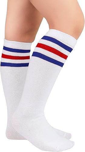 Miniatura 2 de Zando Calcetines de fútbol para niños pequeños, calcetines de béisbol y softbol, calcetines atléticos, calcetines de uniforme hasta la rodilla para