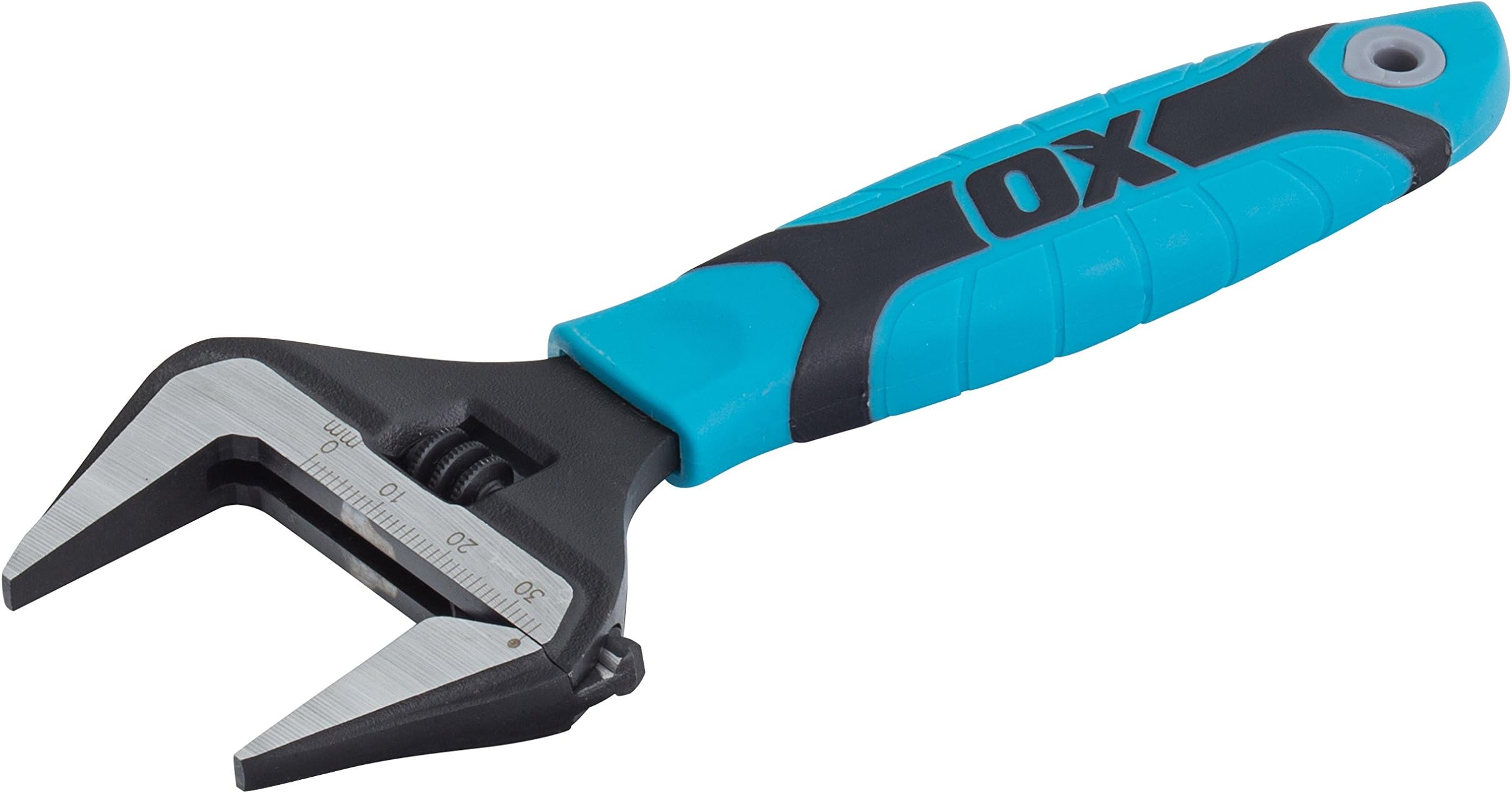 PRO Series Adjustable Wrench, Extra Wide Jaw - Adjustable Plumbing Spanner with Dua Grip Soft Grip Handle - Multifunctional - 6 inch