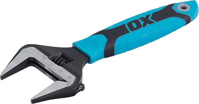 OX Pro Series Adjustable Wrench Extra Wide Jaw 6 (150mm)
