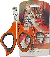 Trumoon Cat Nail Clippers with Circular Guard - Safe Easy Claw Trimmers for Playful Kittens & Struggling Cats