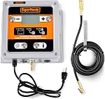 Automatic Tire Inflator with Digital Pressure Control (10–145 PSI), Wall-Mount Air Compressor Gauge System with Hose & Chuck — Auto Inflate/Deflate for Auto Shops, Garages & Fleet Maintenance