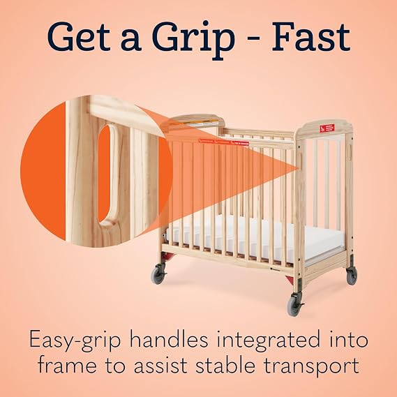 Foundations Next Gen Wooden Compact Portable Evacuation Crib, 5 Pack