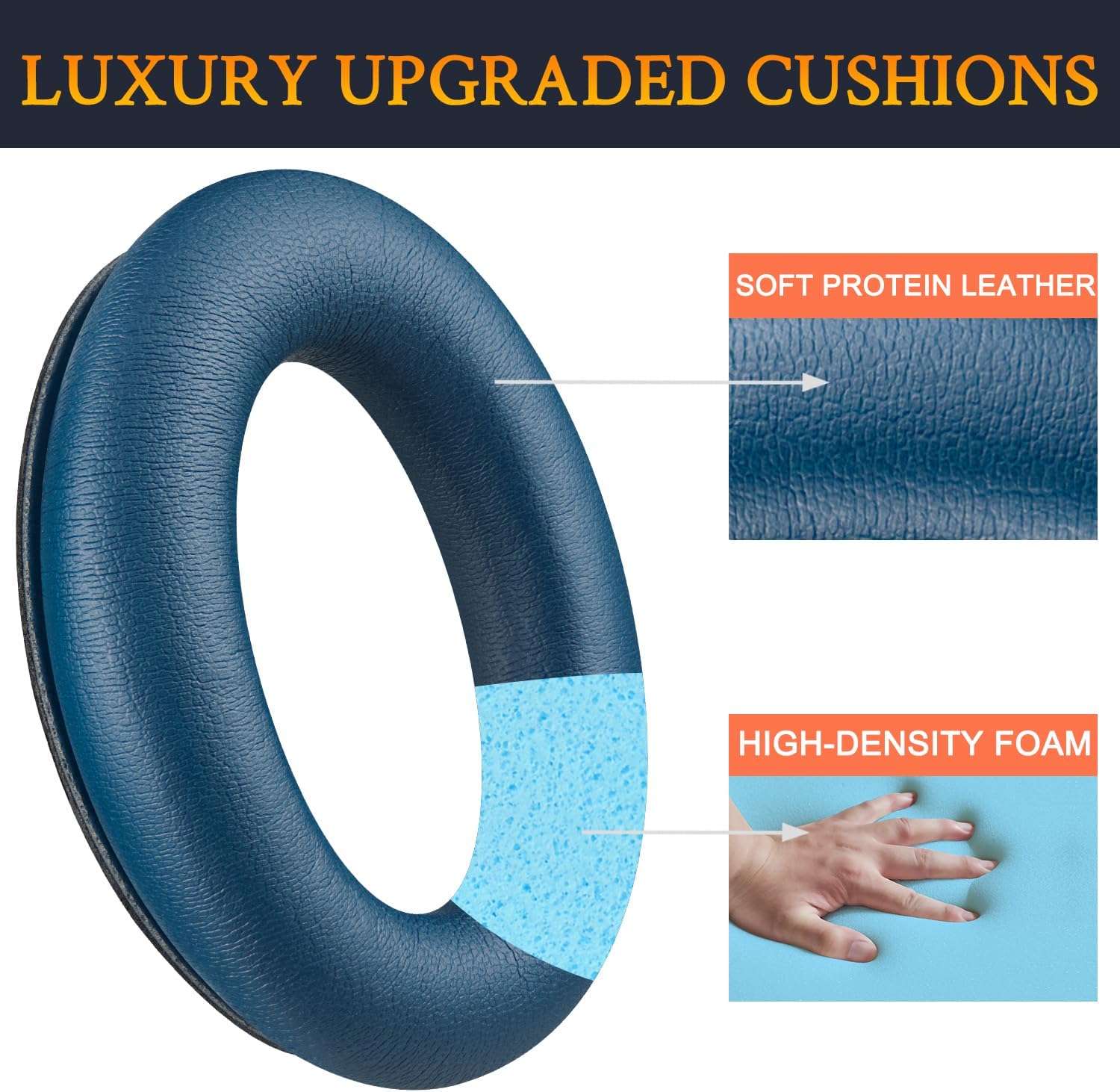 SOULWIT Earpads for Bose (QC45/QC SE/QC Wireless) - Twilight Blue 4 71Yu1ukePXL. AC SL1500