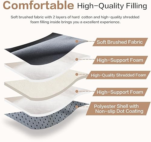 Miniatura 3 de SAPHREAS Japanese Futon Mattress Floor Mattress, 4" Foldable Roll Up Bed Mattress Topper with Elastic Straps, Tatami Mat Sleeping Pad for Camping,