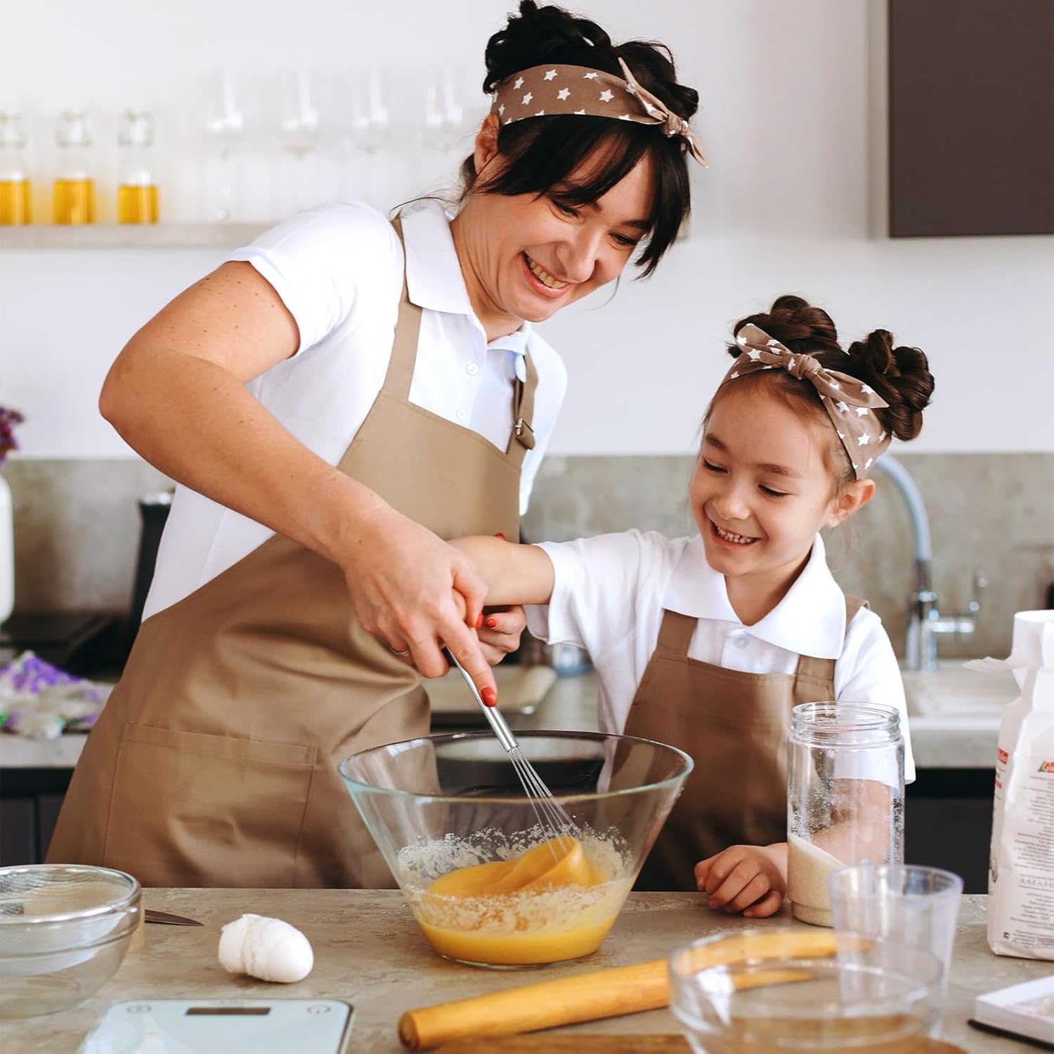 Hecila Mini Whisk Stainless Steel Mixer Compact Small Whisks for Cooking 2PCS 10.4 Inch Long Baking Mixer Skinny Egg Beater Whisks Tiny Wire Whisk Kitchen Stirrer for Whisking Beating Egg Blending - Image 5