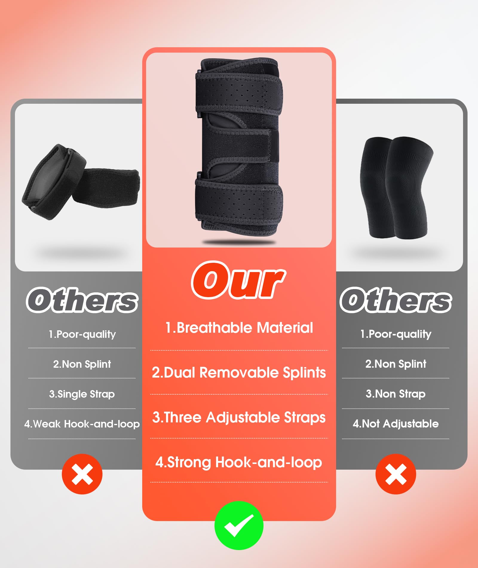 OXYSAIKO Elbow Brace for Cubital Tunnel & Ulnar Nerve Support – Adjustable Night Splint for Tennis Elbow, Tendonitis & Nerve Pain – Comfortable Elbow Stabilizer for Men & Women Fit Most — view 6