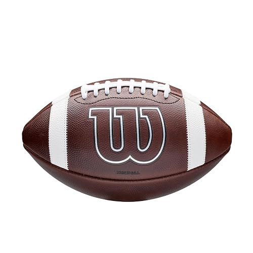 WILSON GRT Game Footballs- Brown, Multiple Sizes