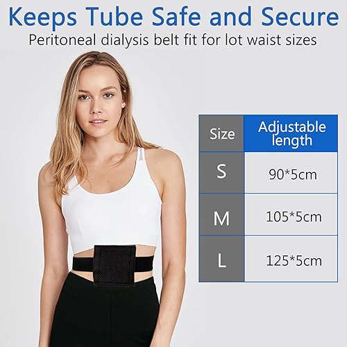 Miniatura 3 de Cinturón de tubo de alimentación transpirable, ocultamiento y cómodo accesorios de tubo G para gastrostomía, cinturón de diálisis peritoneal con