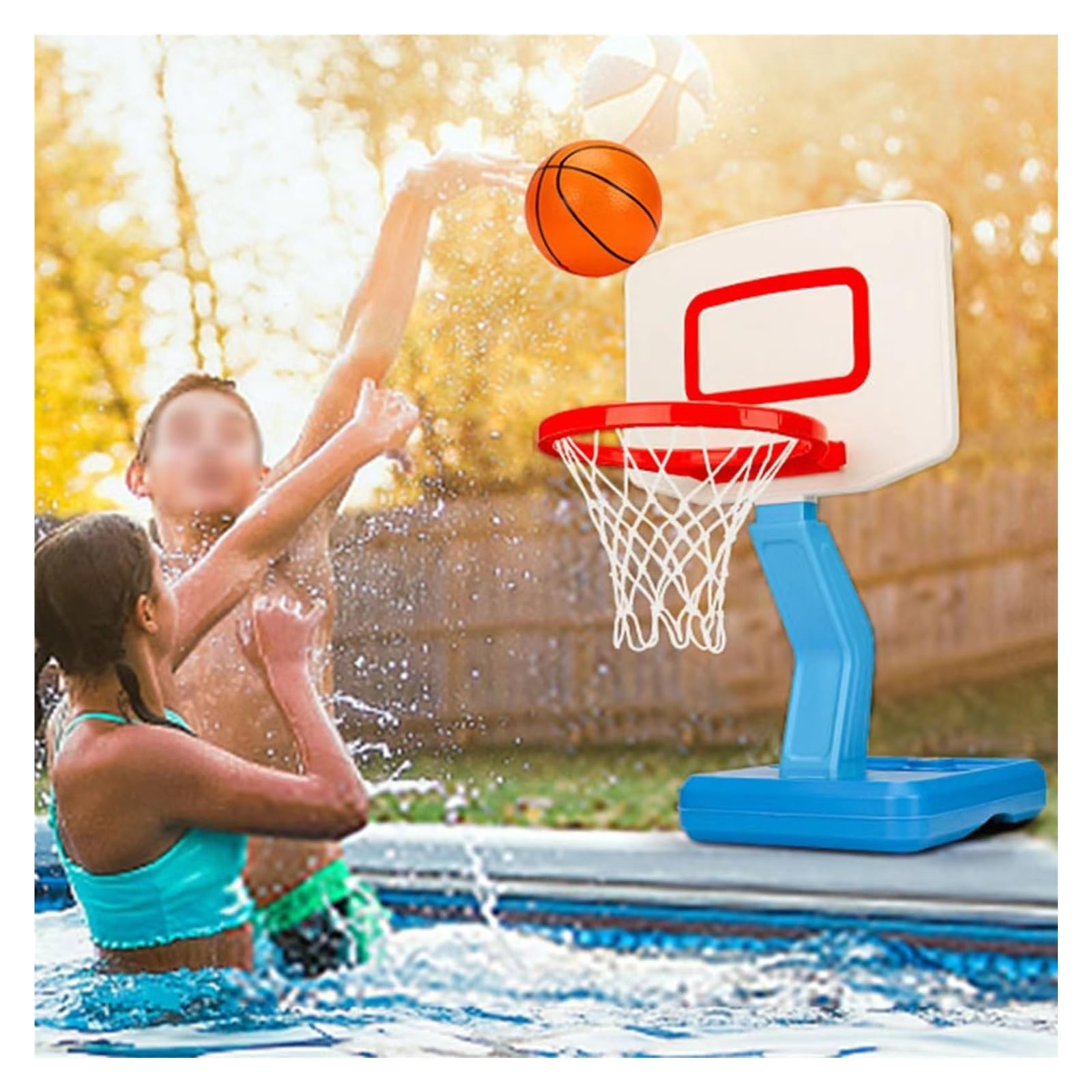 Canestro da piscina Canestri Da Piscina Portatili Con Robusto Tabellone Da Basket, Canestri Da Piscina Per Interni Ed Esterni Facili Da Montare, Canestri Da Piscina Per Bambini/ Adolescenti/ Adulti