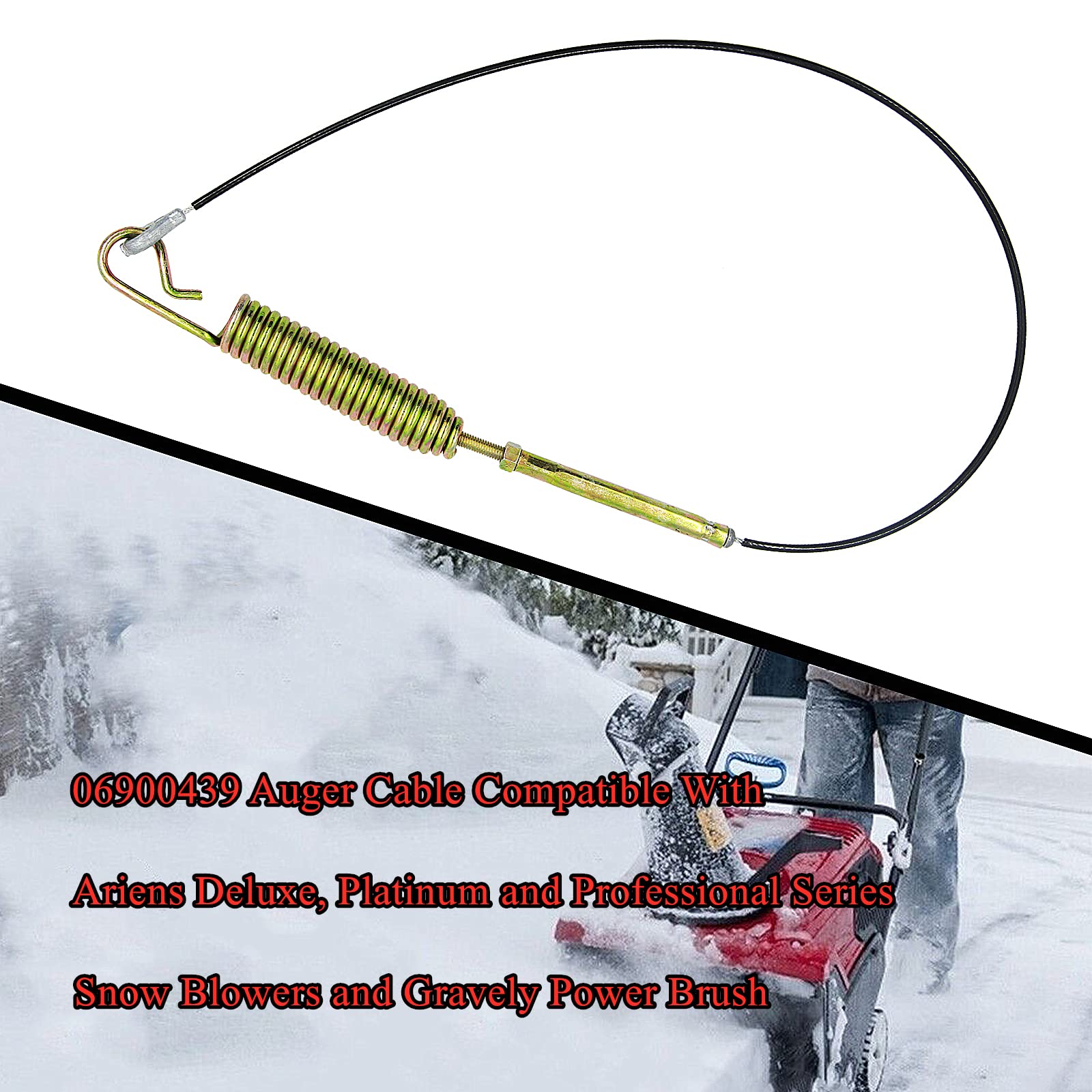 06900439 Traction Cable Fits Ariens Gravely Auger Cable Gravely Power Brush Deluxe Pro 24 28 30 36 Snow Blower