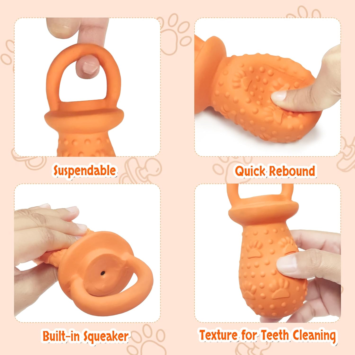 ペティオ ヴィスポ ラテックス 【初回送料無料】｜みんなのペット健康専門店 ラテックス噛む犬のおもちゃ、ノベルティ きしむおしゃぶり犬のおもちゃ、5.25インチ 耐久性のあるおしゃぶり犬用噛むおもちゃ 小型お